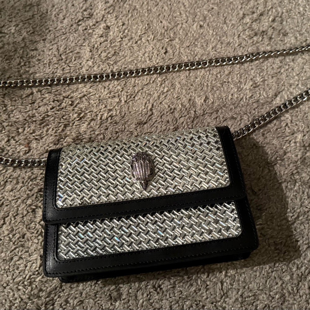 Kurt Geiger- Silver and Black Crossbody Bag